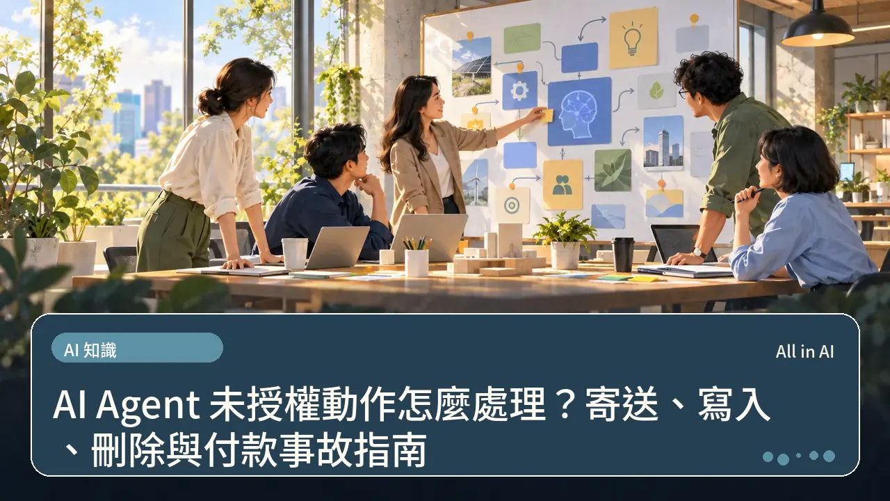 AI Agent 未授權動作怎麼處理？寄送、寫入、刪除與付款事故指南主題插畫