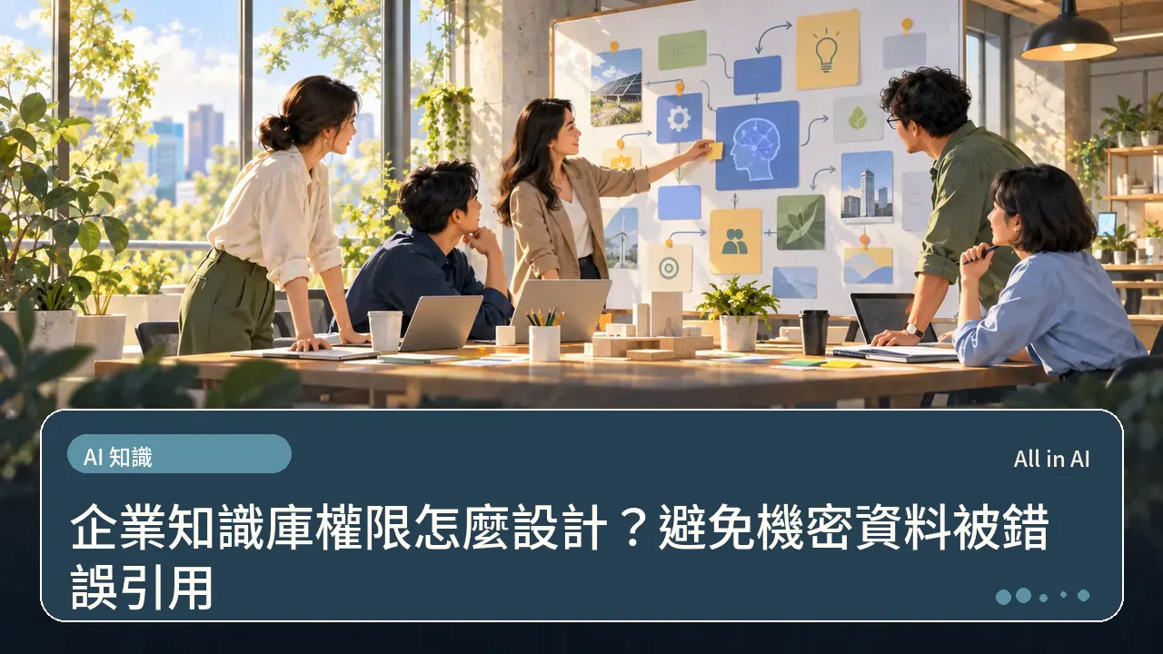 企業知識庫權限怎麼設計？避免機密資料被錯誤引用主題插畫